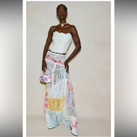 Free People Love Shack Fancy Skirt. Both new and one with tags. MAKE OFFERS!!! - Picture 2 of 4